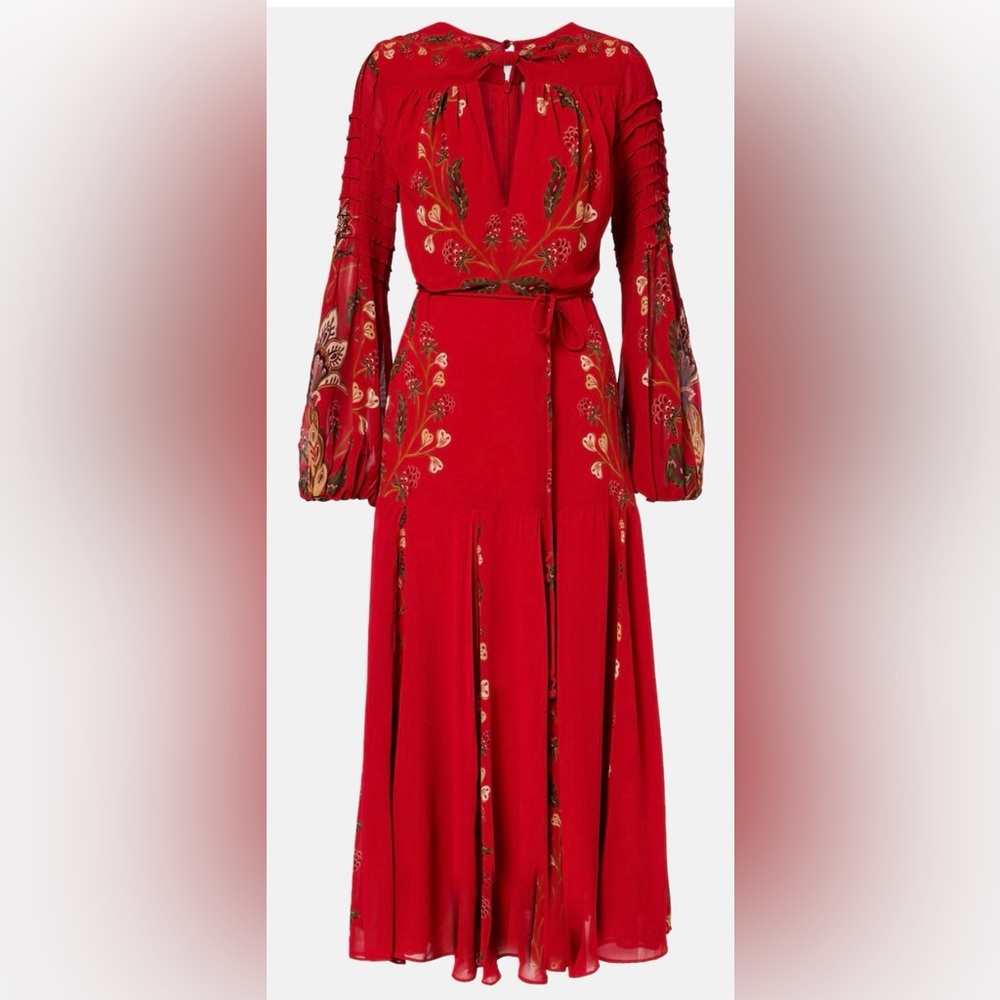 FARM Rio Berry Garden Long Sleeve Dress - Picture 4 of 13